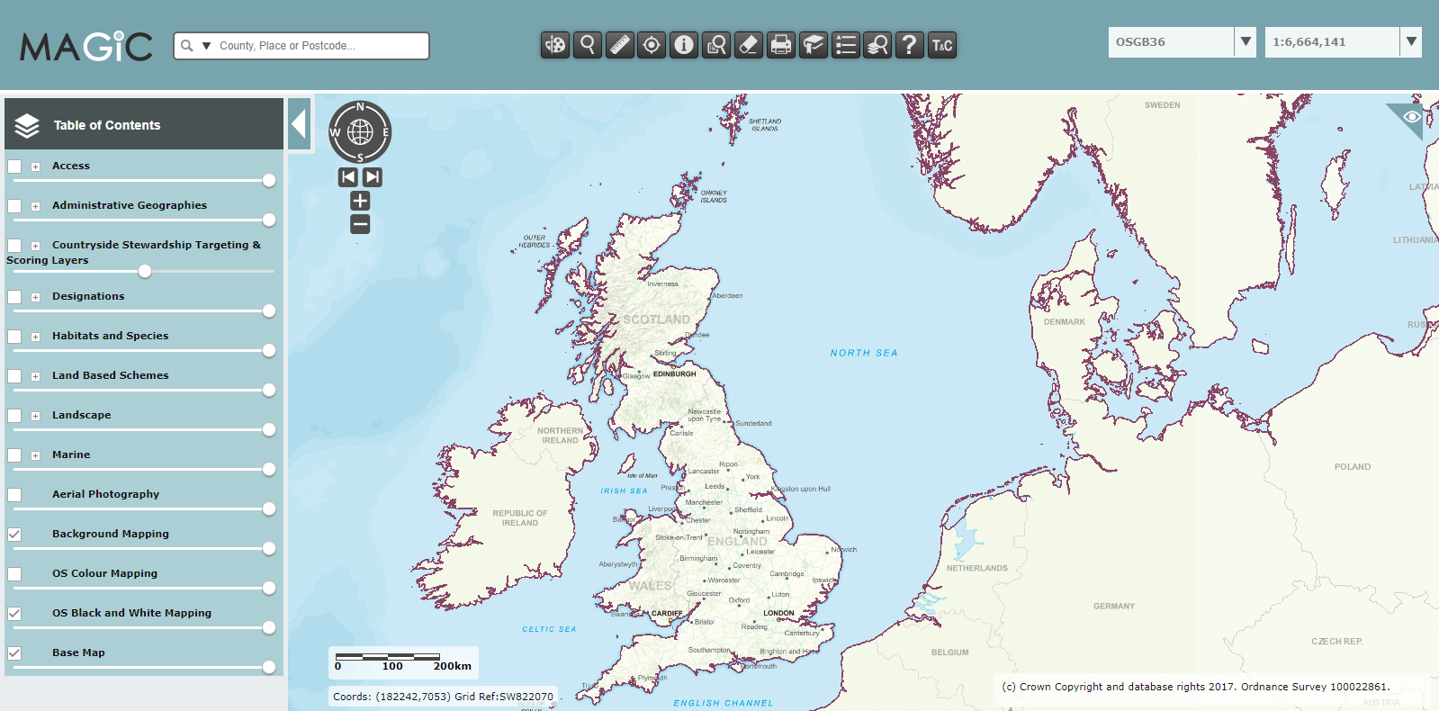 OSGB projection