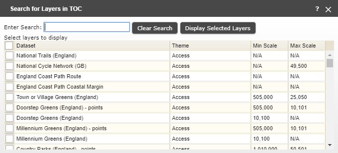 Search for a Dataset